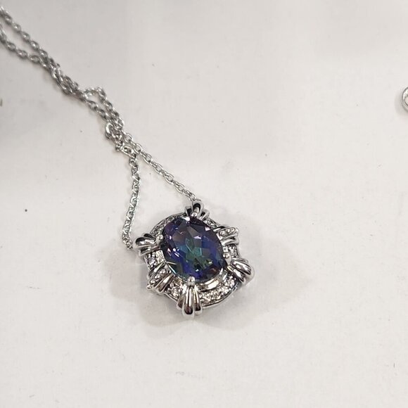 Avon Sterling Silver Necklace Bundle of 4 Hearts Angel Elephant Luxe - Picture 2 of 10